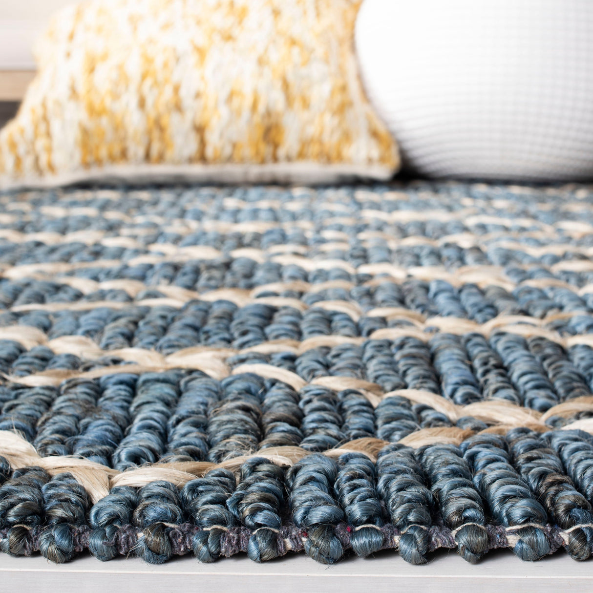 Safavieh Natural Fiber Nf951M Blue Rug.