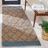 Safavieh Natural Fiber Nf951N Natural/Navy Rugs.