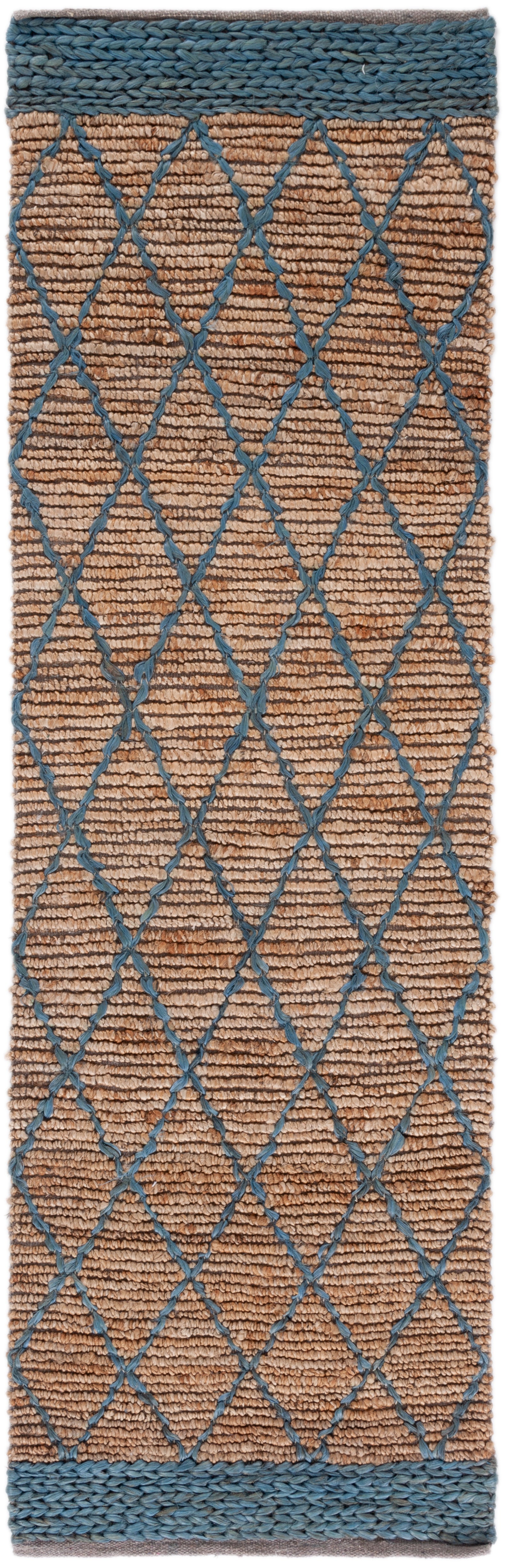 Safavieh Natural Fiber Nf951N Natural/Navy Area Rug