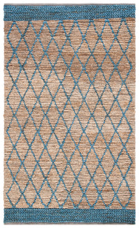 Safavieh Natural Fiber Nf951N Natural/Navy Area Rug