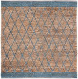 Safavieh Natural Fiber Nf951N Natural/Navy Rugs.