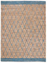 Safavieh Natural Fiber Nf951N Natural/Navy Rugs.