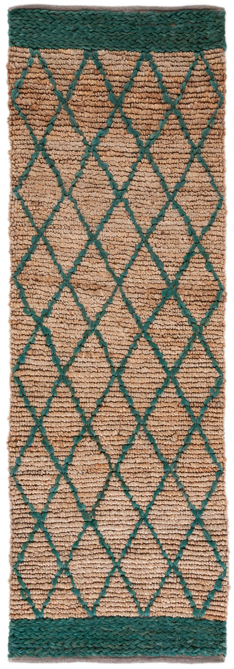 Safavieh Natural Fiber Nf951X Natural/Dark Green Area Rug