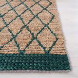 Safavieh Natural Fiber Nf951X Natural/Dark Green Rugs.