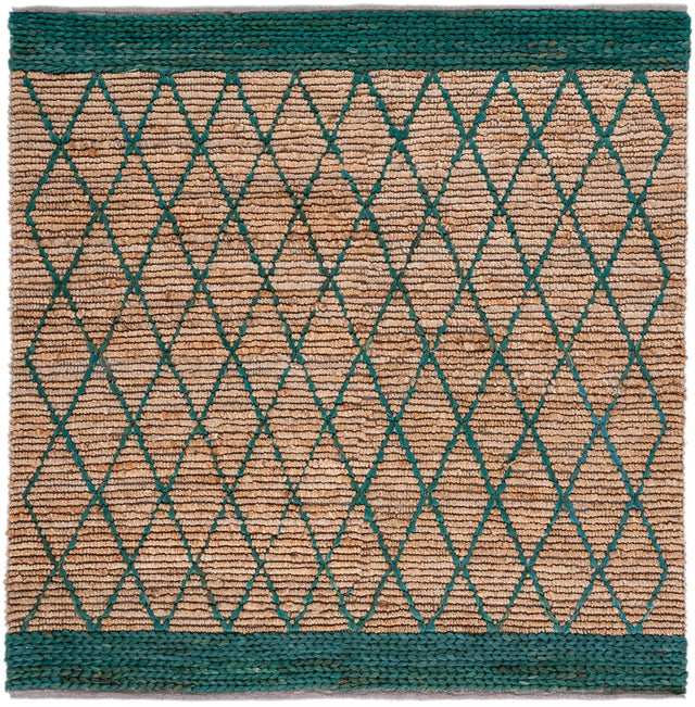 Safavieh Natural Fiber Nf951X Natural/Dark Green Area Rug