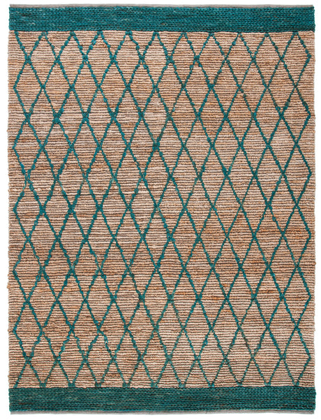 Safavieh Natural Fiber Nf951X Natural/Dark Green Area Rug