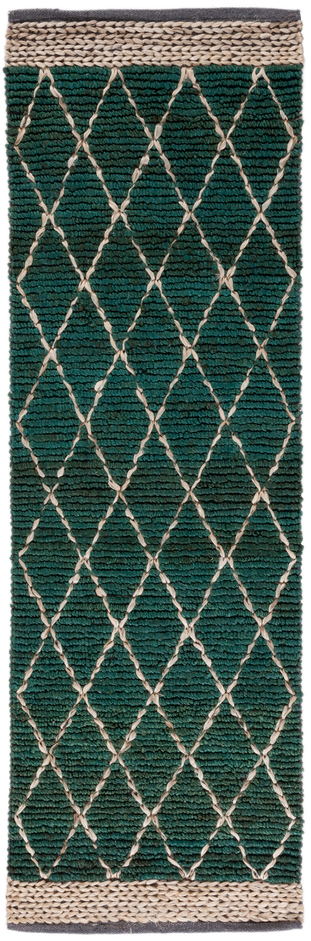 Safavieh Natural Fiber Nf951Y Dark Green/Natural Area Rug