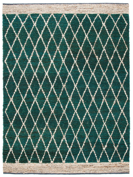 Safavieh Natural Fiber Nf951Y Dark Green/Natural Area Rug