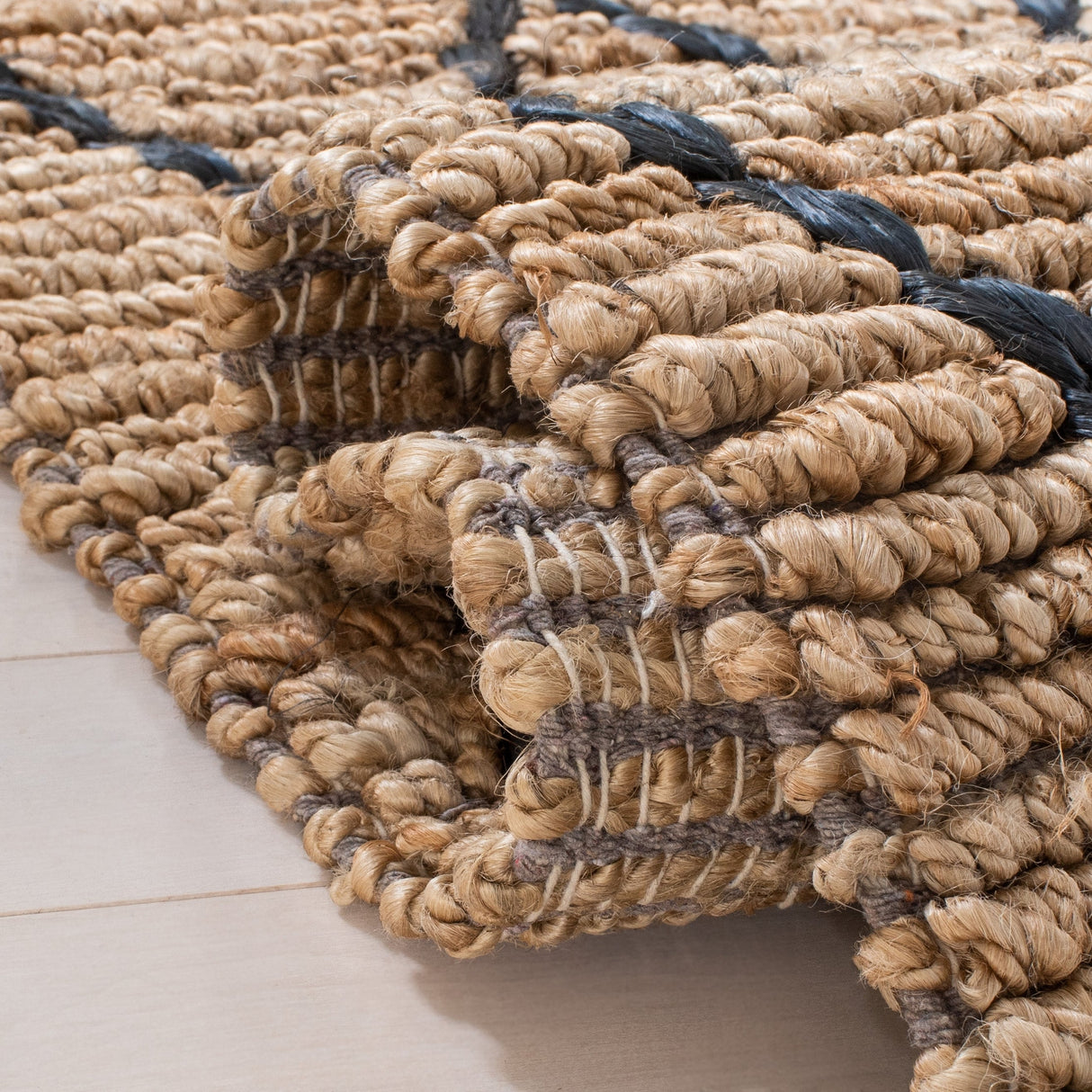 Safavieh Natural Fiber Nf951Z Natural/Black Rugs.