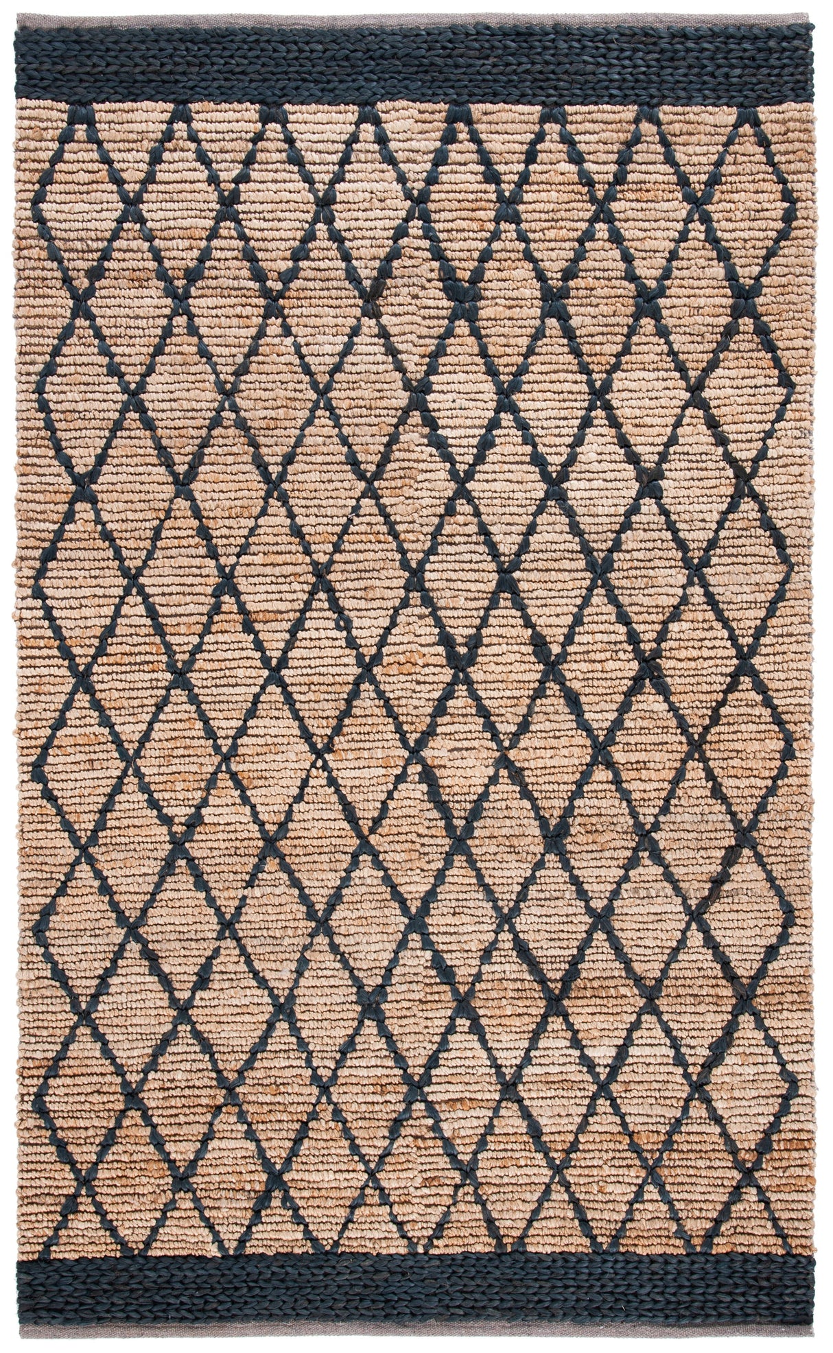 Safavieh Natural Fiber Nf951Z Natural/Black Rugs.