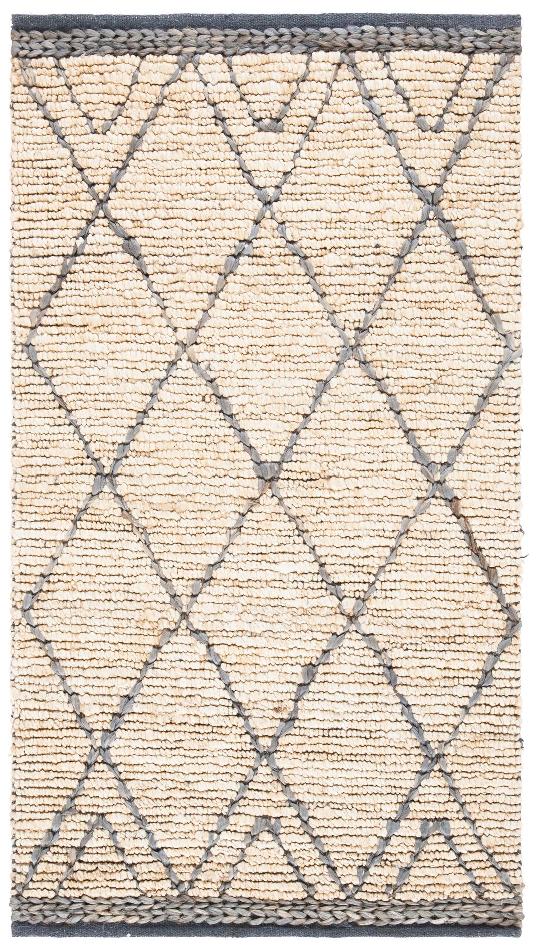 Safavieh Natural Fiber Nf956F Natural/Grey Area Rug