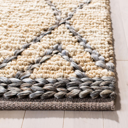 Safavieh Natural Fiber Nf956F Natural/Grey Area Rug