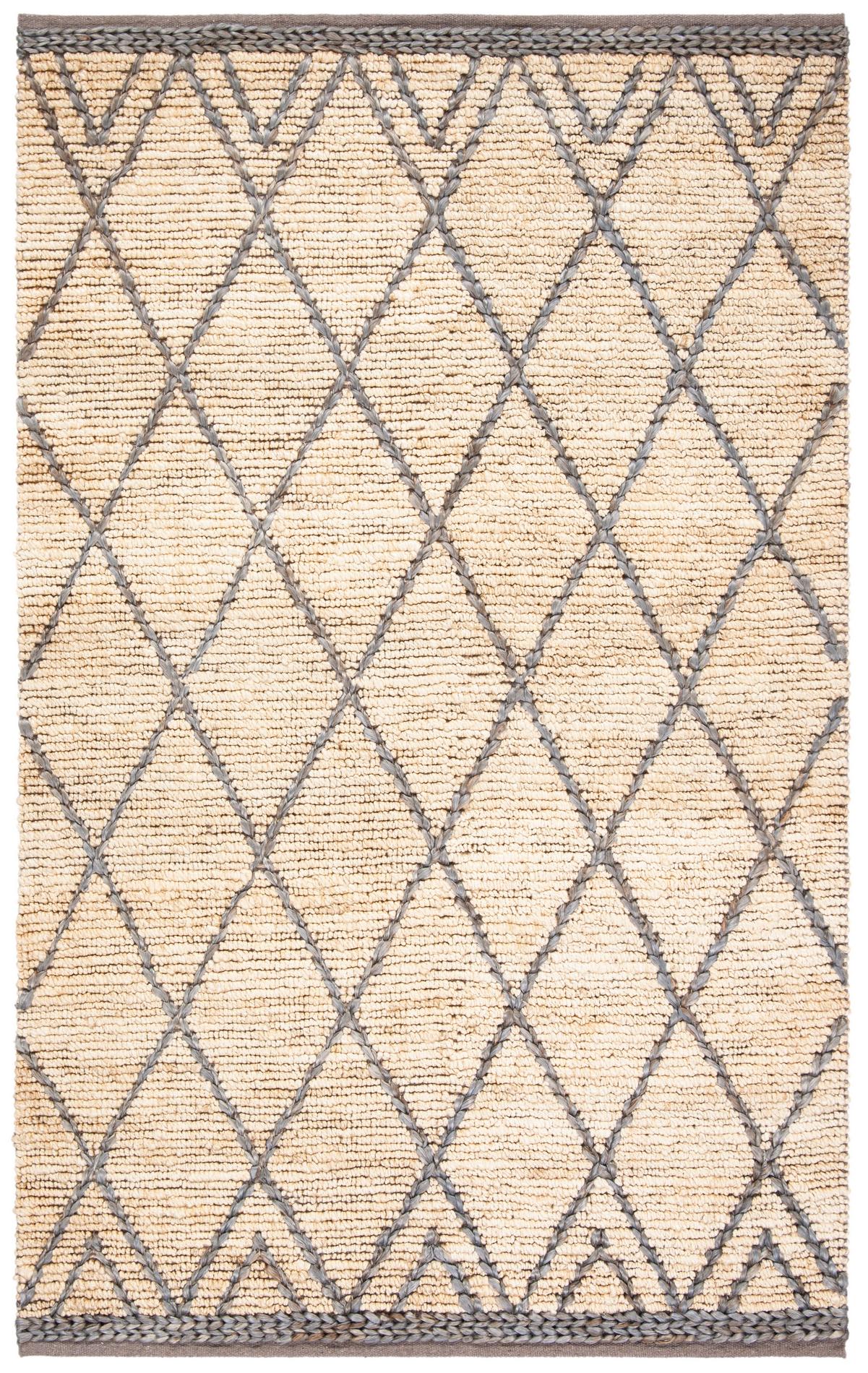 Safavieh Natural Fiber Nf956F Natural/Grey Area Rug