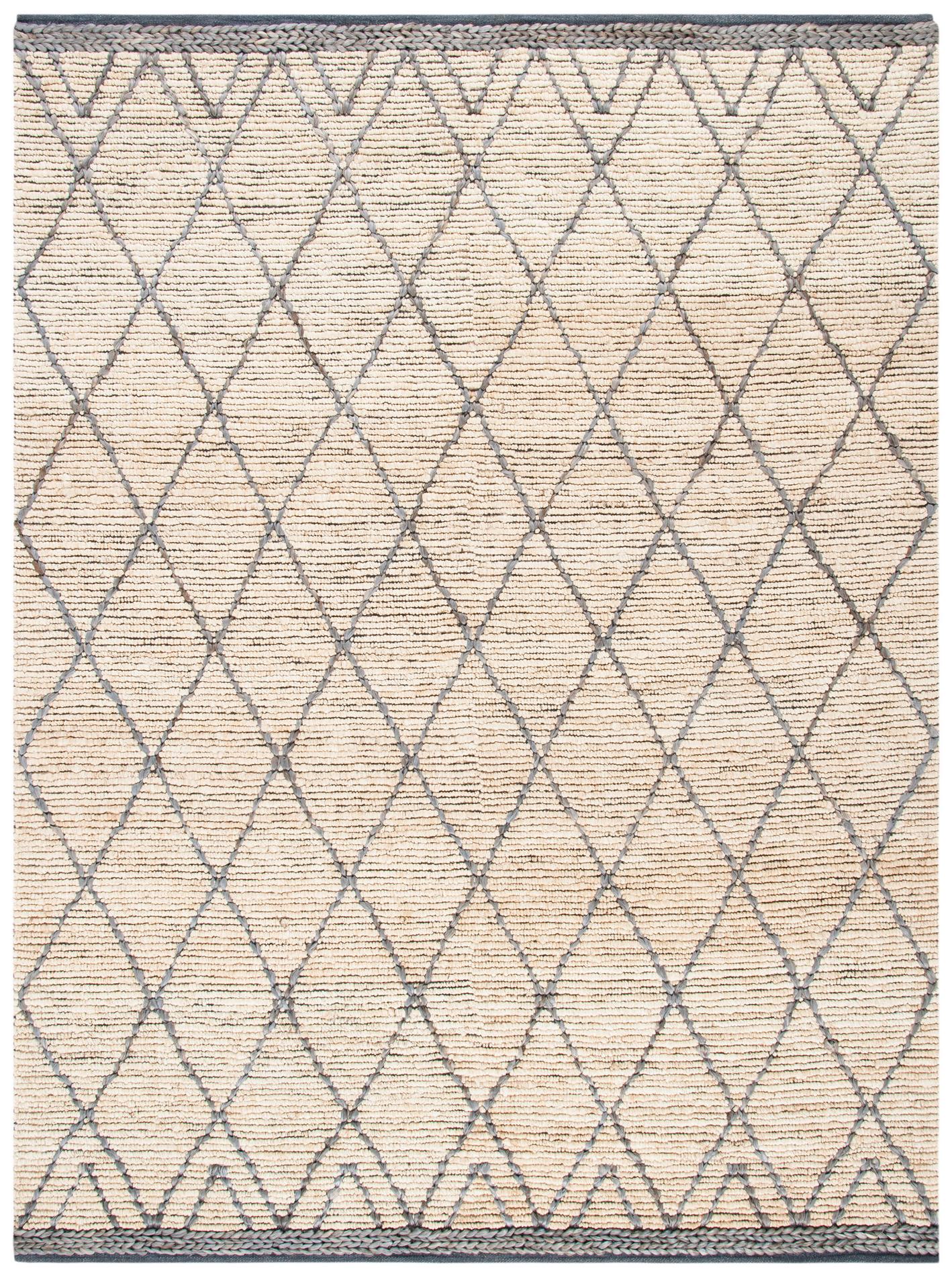 Safavieh Natural Fiber Nf956F Natural/Grey Area Rug