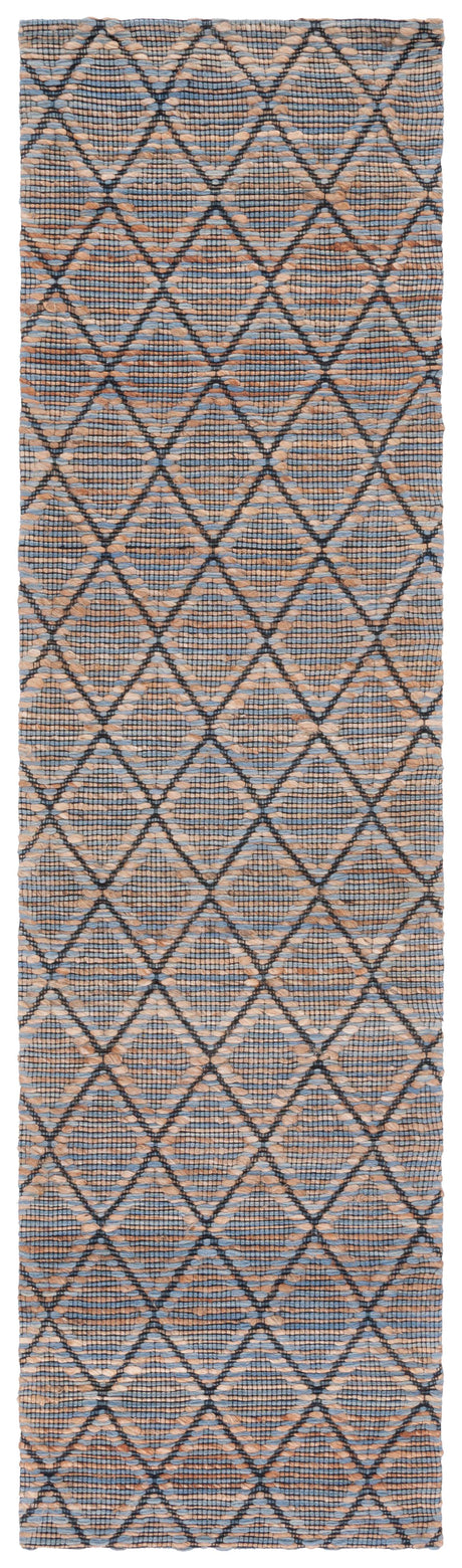 Safavieh Natural Fiber Nfb175M Natural/Blue Rug.