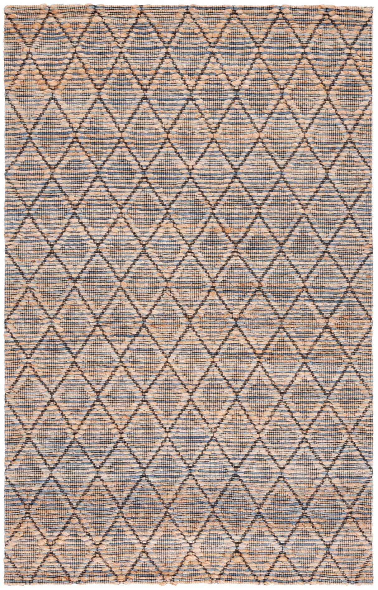 Safavieh Natural Fiber Nfb175M Natural/Blue Rug.