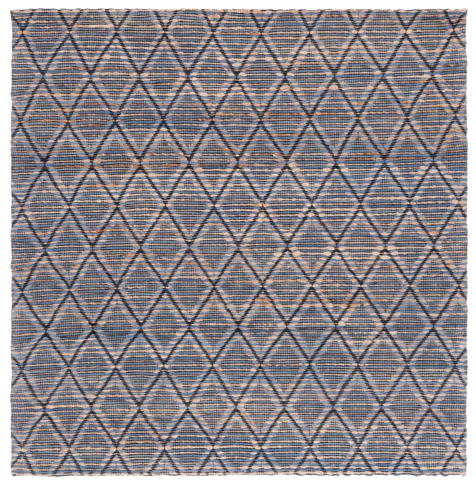 Safavieh Natural Fiber Nfb175M Natural/Blue Area Rug