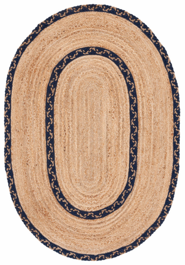 Safavieh Natural Fiber Nfb260N Natural/Navy Rug.