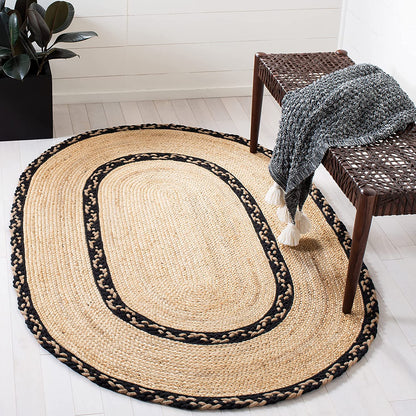 Safavieh Natural Fiber Nfb260N Natural/Navy Area Rug