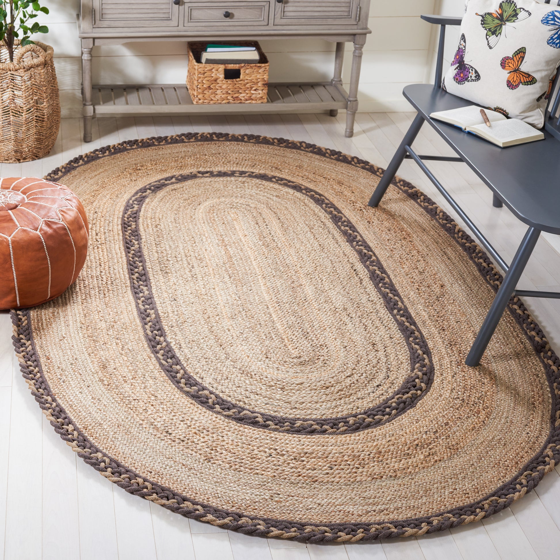 Safavieh Natural Fiber Nfb260T Natural/Brown Area Rug