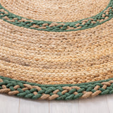 Safavieh Natural Fiber Nfb260Y Natural/Green Rug.