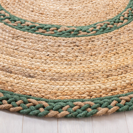 Safavieh Natural Fiber Nfb260Y Natural/Green Rug.