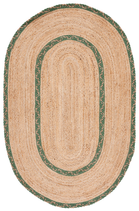 Safavieh Natural Fiber Nfb260Y Natural/Green Rug.