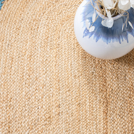 Safavieh Natural Fiber Nfb261M Natural/Blue Rug.