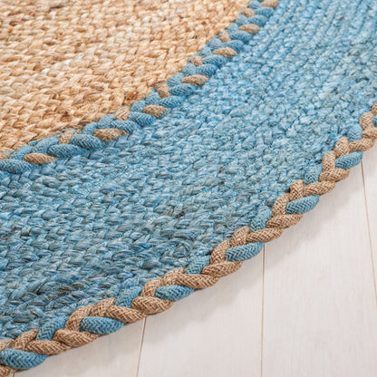 Safavieh Natural Fiber Nfb261M Natural/Blue Area Rug