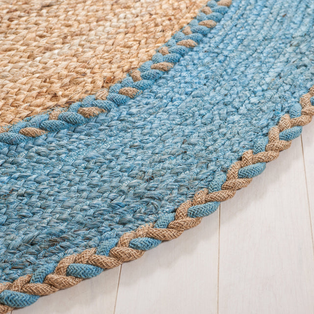 Safavieh Natural Fiber Nfb261M Natural/Blue Rug.