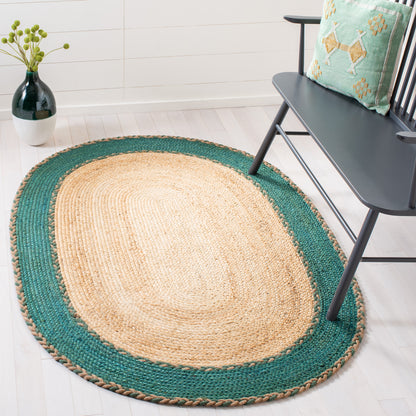 Safavieh Natural Fiber Nfb261Y Natural/Green Area Rug