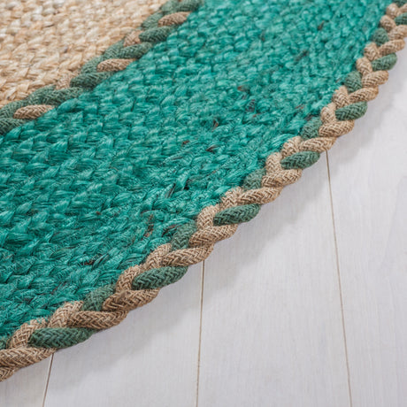 Safavieh Natural Fiber Nfb261Y Natural/Green Rug.