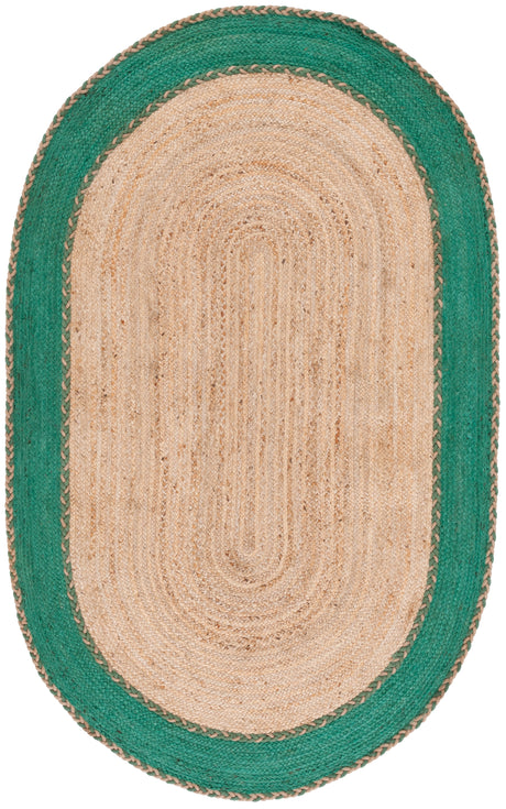 Safavieh Natural Fiber Nfb261Y Natural/Green Rug.