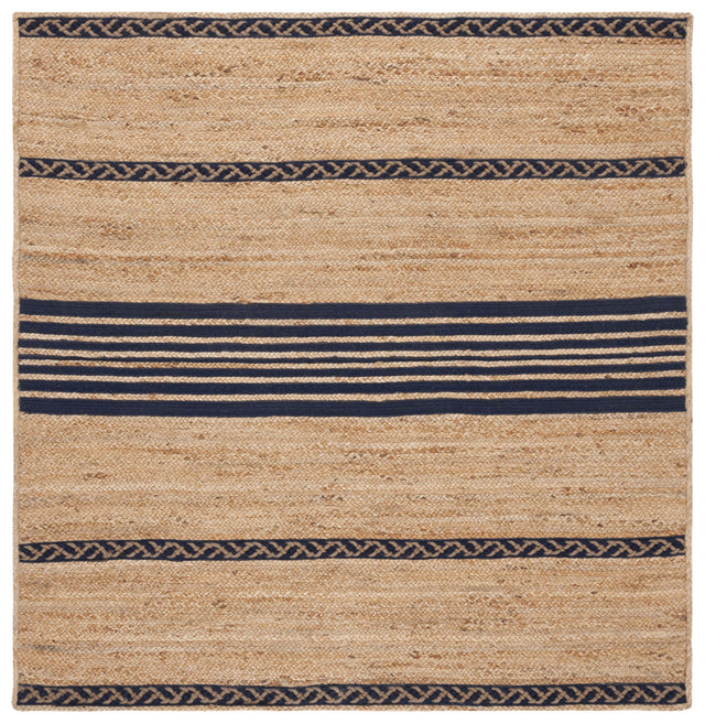 Safavieh Natural Fiber Nfb262N Natural/Navy Rug.