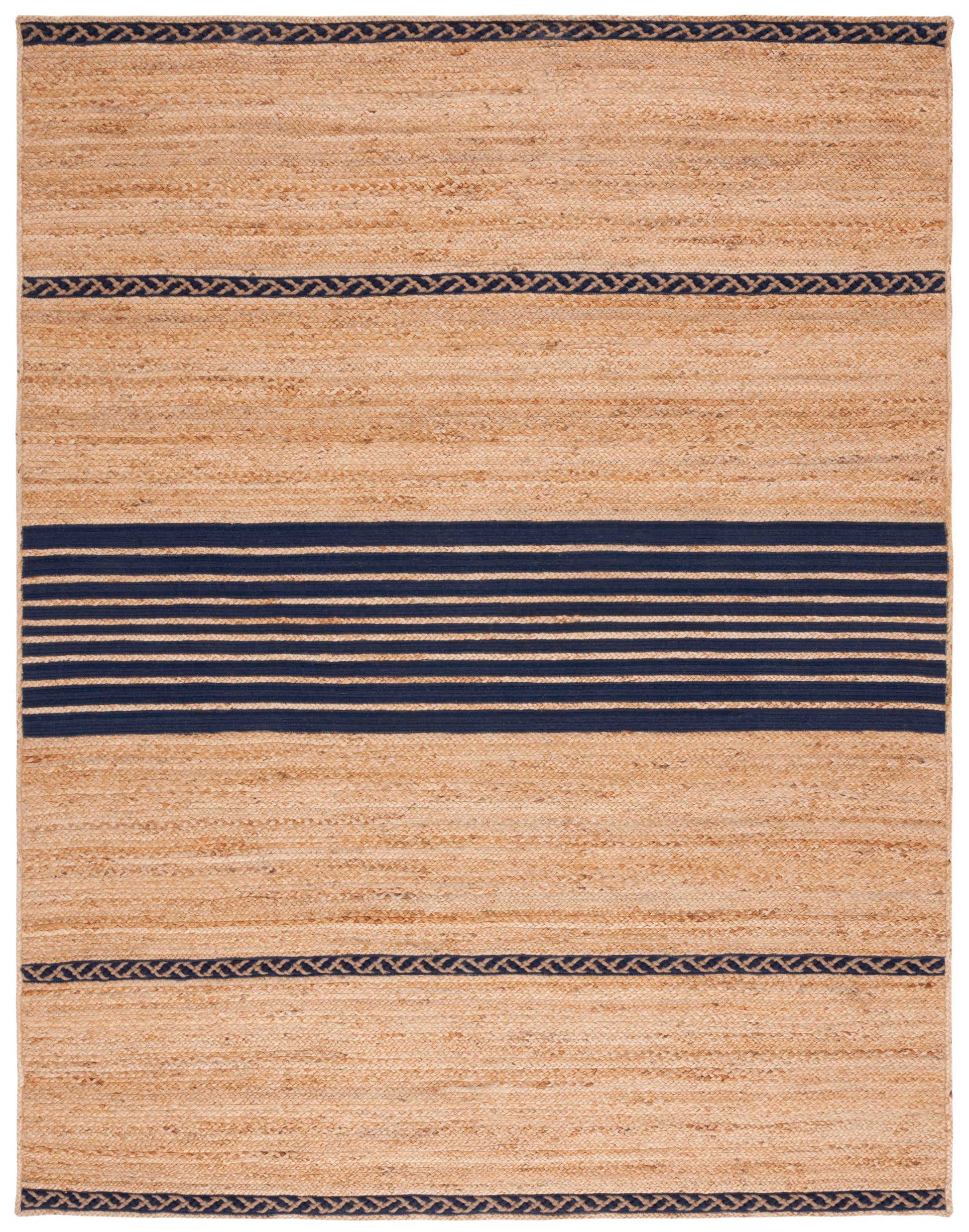 Safavieh Natural Fiber Nfb262N Natural/Navy Area Rug