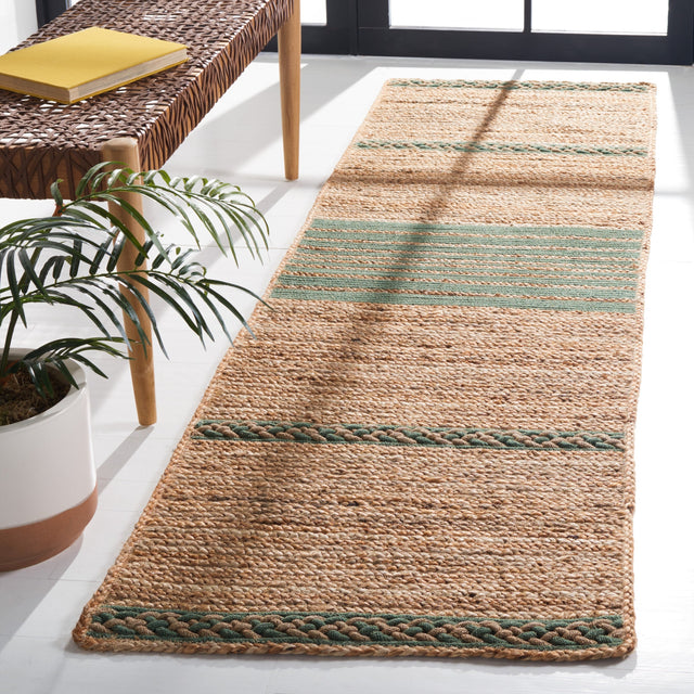 Safavieh Natural Fiber Nfb262Y Natural/Green Rug.