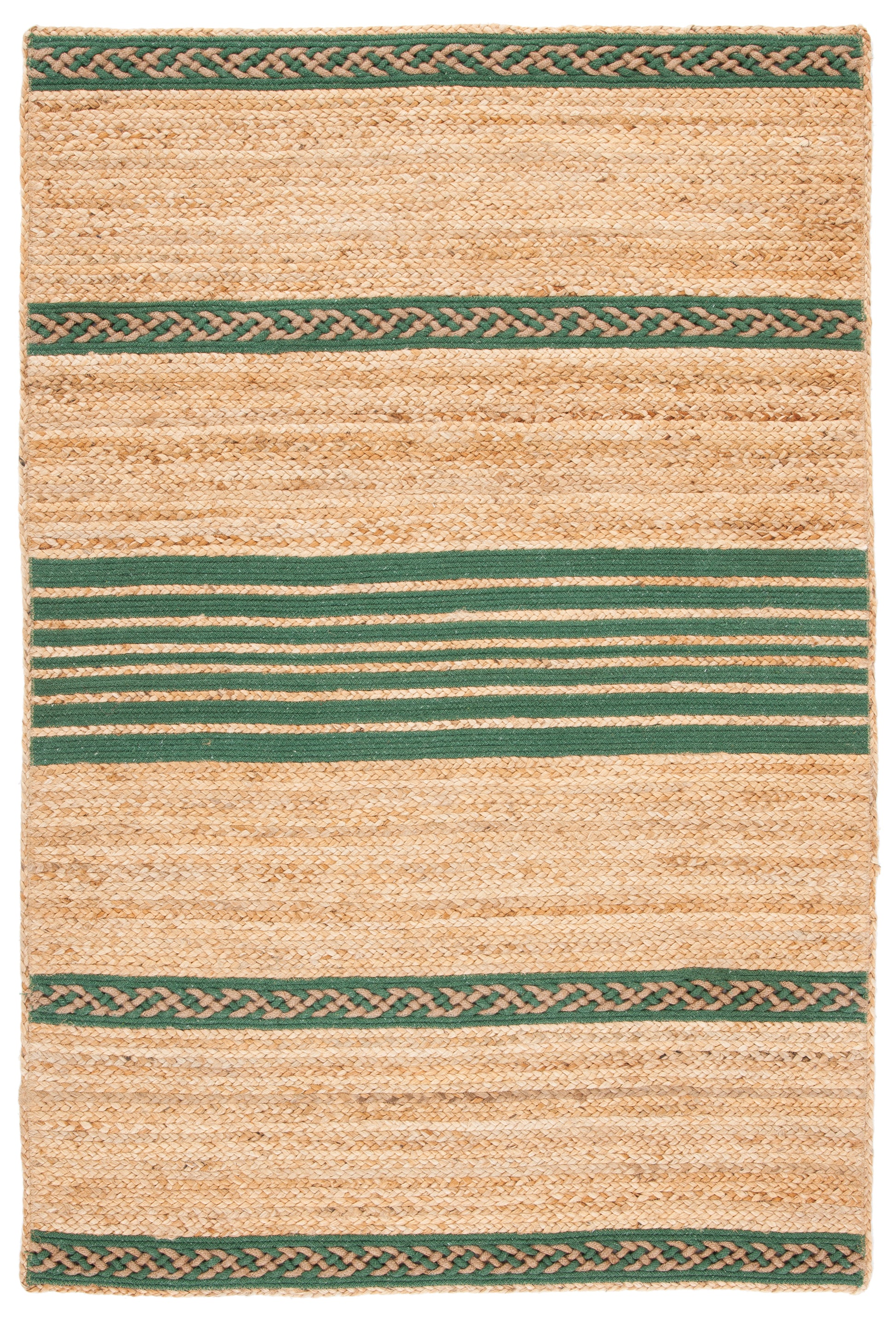 Safavieh Natural Fiber Nfb262Y Natural/Green Area Rug