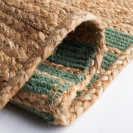 Safavieh Natural Fiber Nfb262Y Natural/Green Rug.