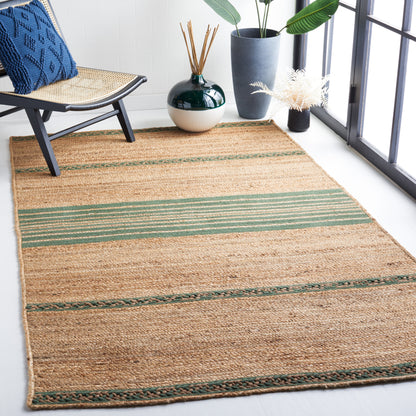 Safavieh Natural Fiber Nfb262Y Natural/Green Area Rug