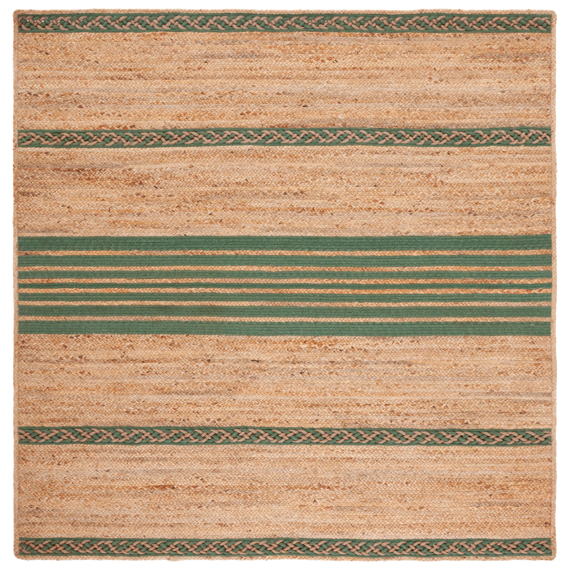 Safavieh Natural Fiber Nfb262Y Natural/Green Area Rug