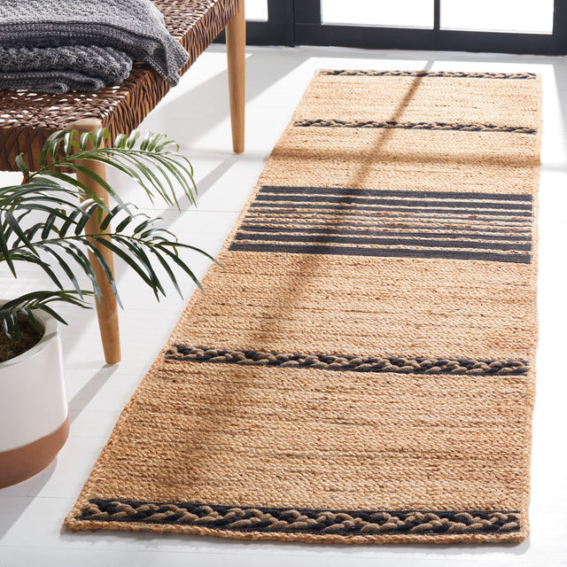 Safavieh Natural Fiber Nfb262Z Natural/Black Rug.