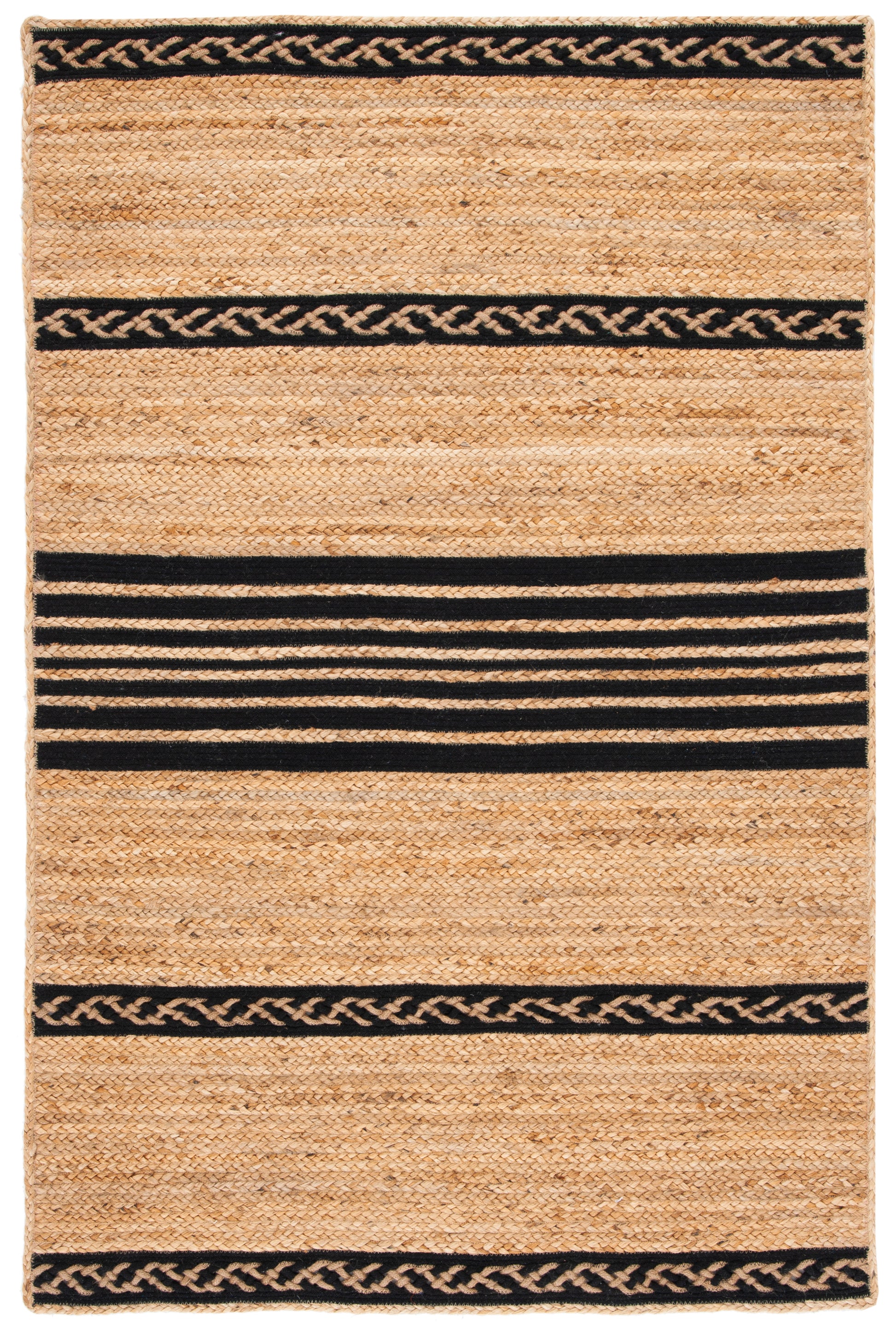 Safavieh Natural Fiber Nfb262Z Natural/Black Area Rug