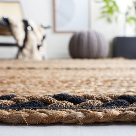 Safavieh Natural Fiber Nfb262Z Natural/Black Rug.