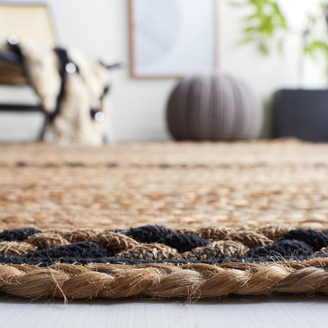 Safavieh Natural Fiber Nfb262Z Natural/Black Rug.