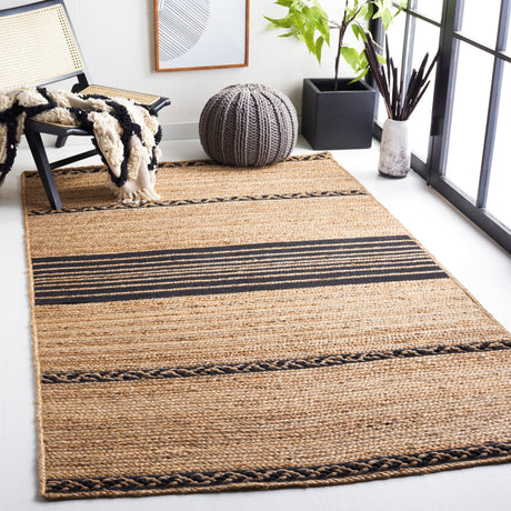 Safavieh Natural Fiber Nfb262Z Natural/Black Rug.