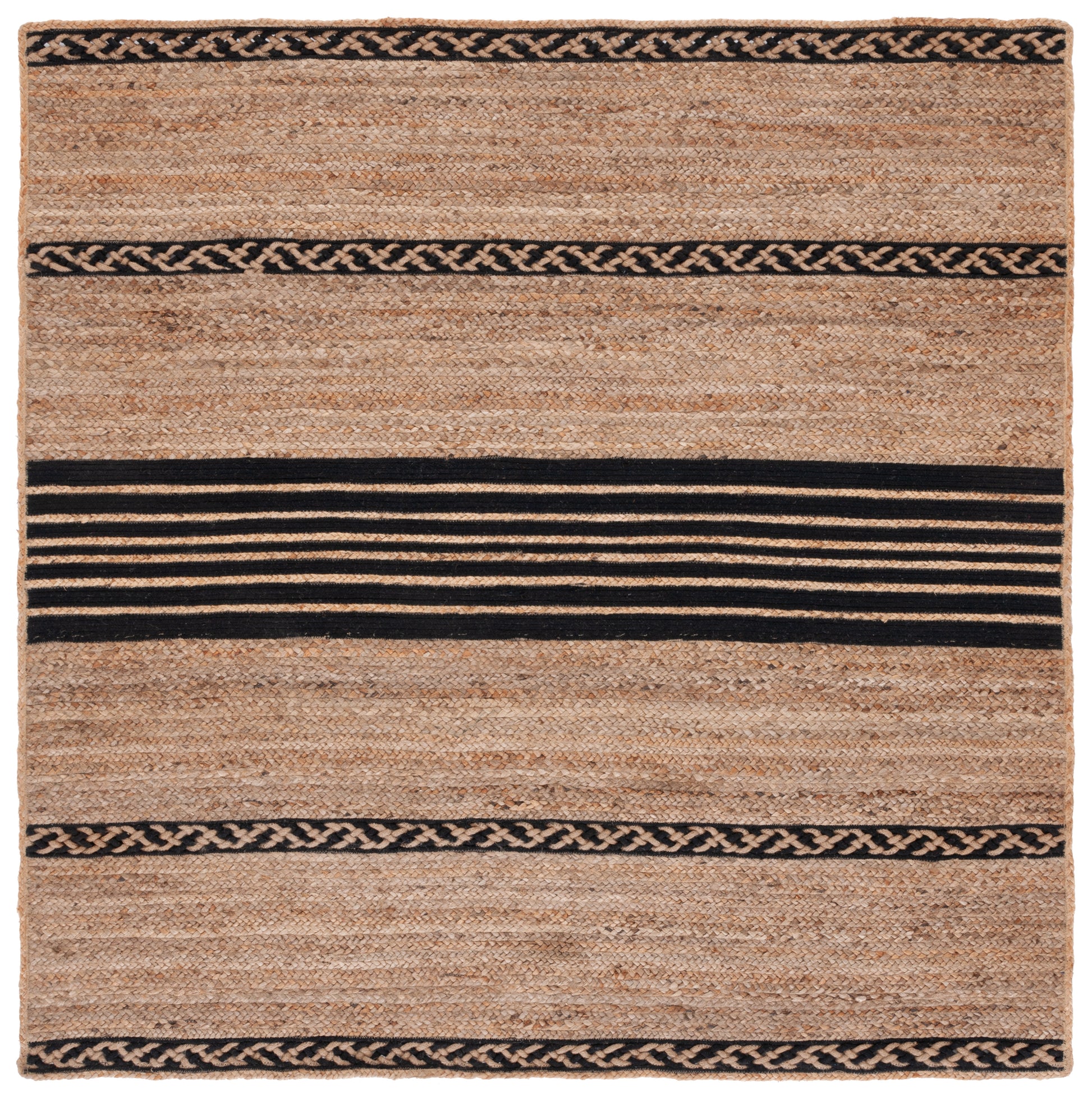 Safavieh Natural Fiber Nfb262Z Natural/Black Area Rug