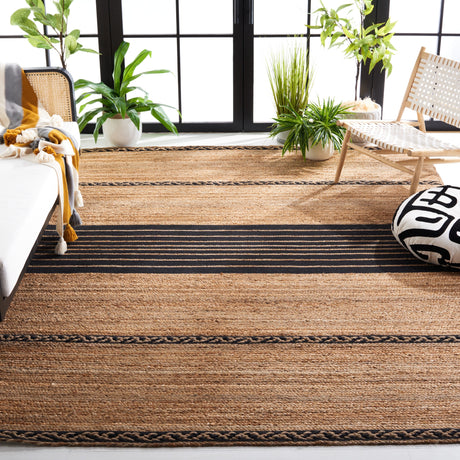 Safavieh Natural Fiber Nfb262Z Natural/Black Rug.