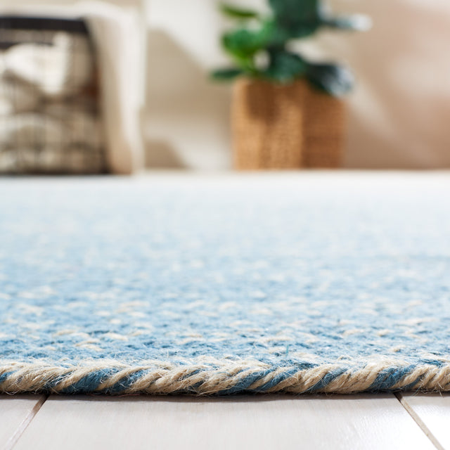 Safavieh Natural Fiber Nfb263M Natural/Light Blue Rug.