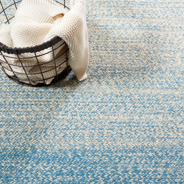 Safavieh Natural Fiber Nfb263M Natural/Light Blue Rug.