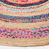 Safavieh Natural Fiber Nfb301U Pink/Natural Rugs.